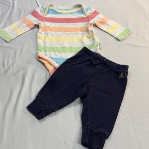 GAP - Multicolor Striped Baby 2-piece set